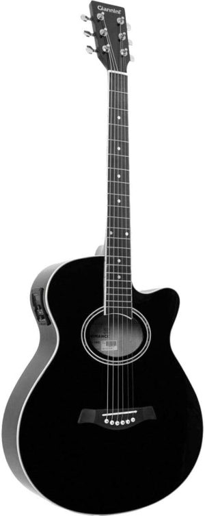 Violao Eletrico Aco Gsf-1D Ceq Bk Preto