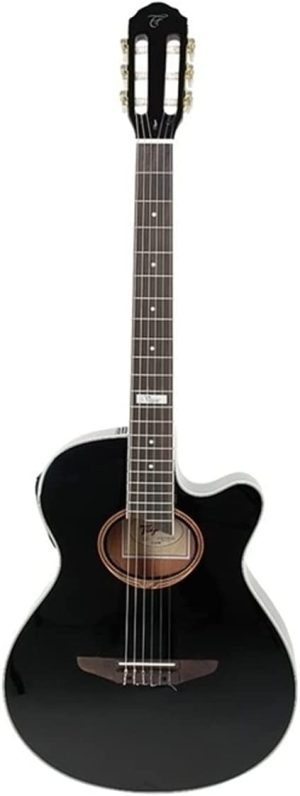 Violão eletroacústico Artistic cutaway nylon Black VEGAS EQ America Series Tagima