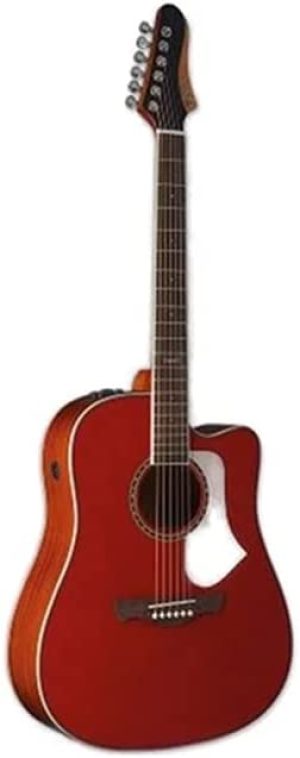 Violão eletroacústico Dreadnought cutaway aço Candy apple SWELL EQ Collection Series Tagima