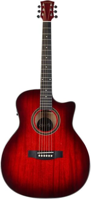 VIOLÃO ELÉTRICO MAGMA 40" - TAMPO EM MAHOGANY - ACABAMENTO GLOSS - EQ 3 BANDAS - TVM1954