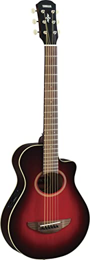 Yamaha APXT2 guitarra acústica-elétrica tamanho 3/4 com bolsa gigante, vermelho escuro explosão