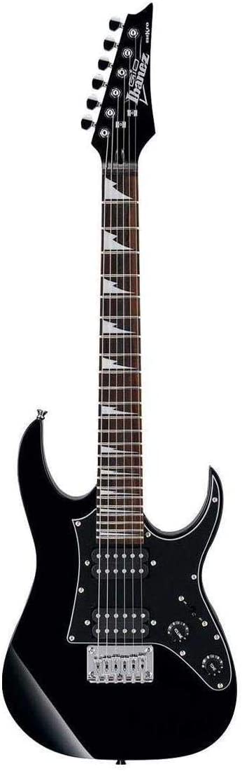 Ibanez Guitarra elétrica Mikro tamanho 3/4 GRGM21BKN - Acabamento noturno preto