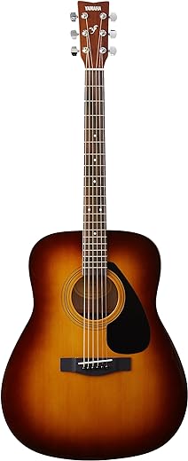 Yamaha F310 – Guitarra Acústica de Corda de Aço Tamanho Completo – Corpo Tradicional Western – Tobacco Brown Sunburst