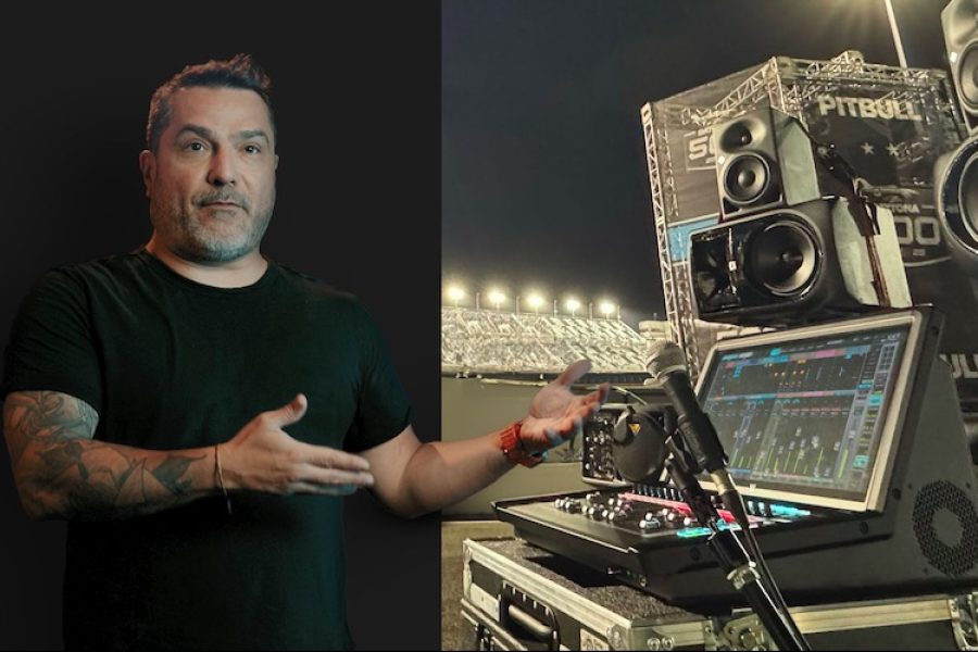 Console Waves eMotion LV1 Classic no show Daytona 500 de Pitbull
