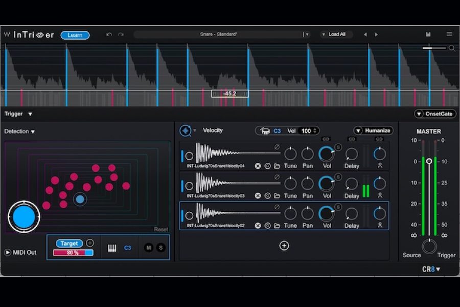 Waves lança InTrigger, plugin de substituição de bateria com detecção inteligente