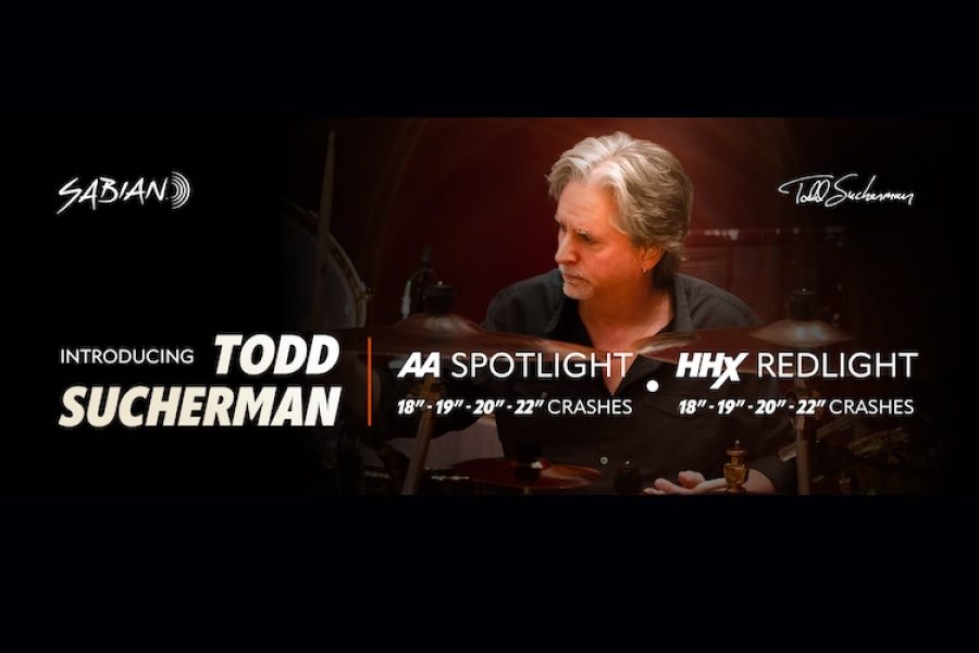 SABIAN e Todd Sucherman apresentam as novas coleções Redlight e Spotlight Crash