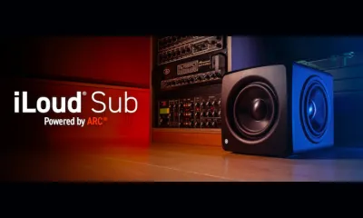 IK Multimedia iLoud Sub, subwoofer compacto com correção automática de sala ARC X