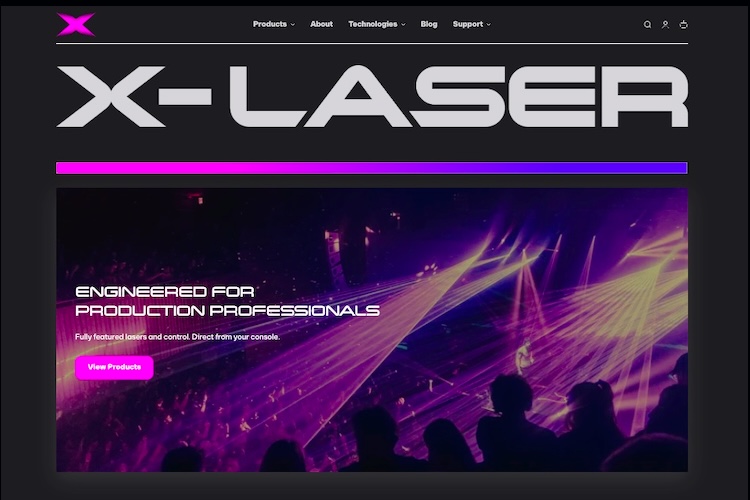 x-laser website 750x500