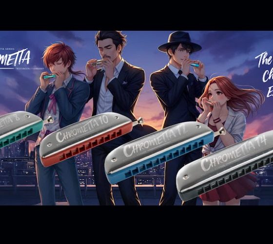 Gaitas cromáticas para iniciantes Chrometta Color Edition da Hohner