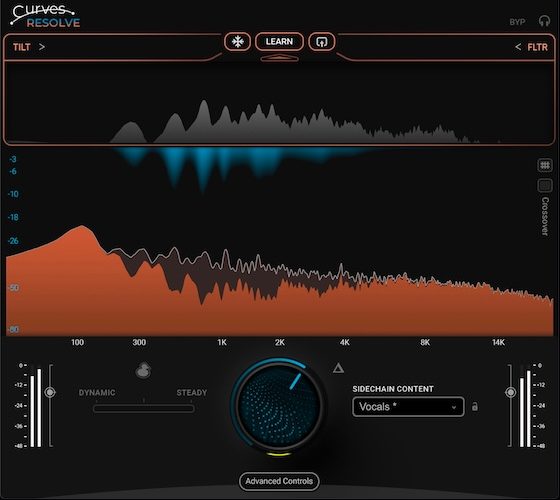 Waves Curves Resolve, plugin para resolver conflitos de frequência na mixagem