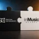 Logos da Native Instruments e da inMusic Brands em peças de quebra-cabeça encaixadas, ilustrando a aquisição assinada em maio de 2026.