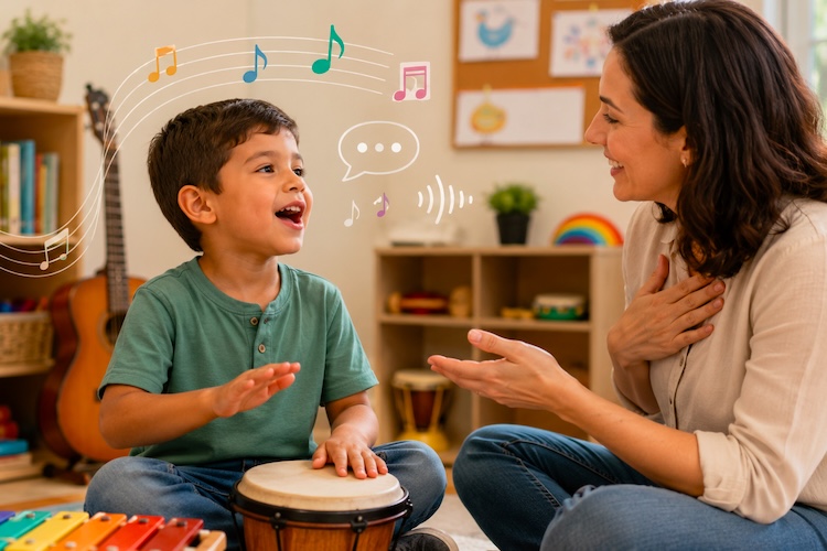 Aula de música pode ajudar no desenvolvimento da fala da criança?
