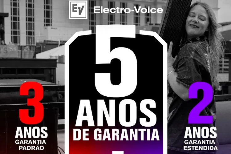 Electro-Voice oferece garantia estendida no Brasil