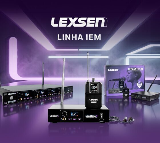 Lexsen apresenta linha NXS-IEM de retorno de palco sem fio