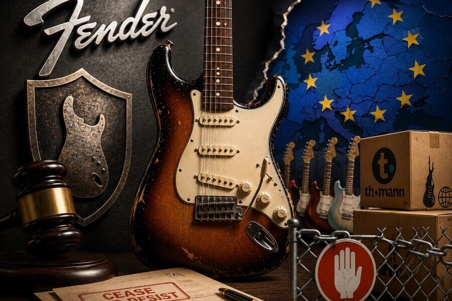 Thomann, a maior varejista de instrumentos do mundo, classificou de "formalidade" a decisão judicial que sustenta a ofensiva da Fender e pediu retorno a uma "parceria justa". O caso coloca em xeque quem pode fabricar e vender guitarras no formato S-style na Europa.