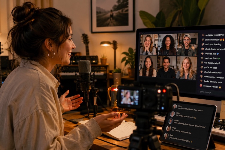 Monetização direta com fãs: como artistas reduzem a dependência do streaming
