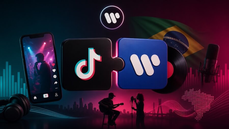 tik tok e warner