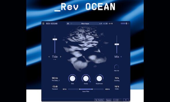Arturia apresenta Rev OCEAN, reverb inspirada no movimento da água