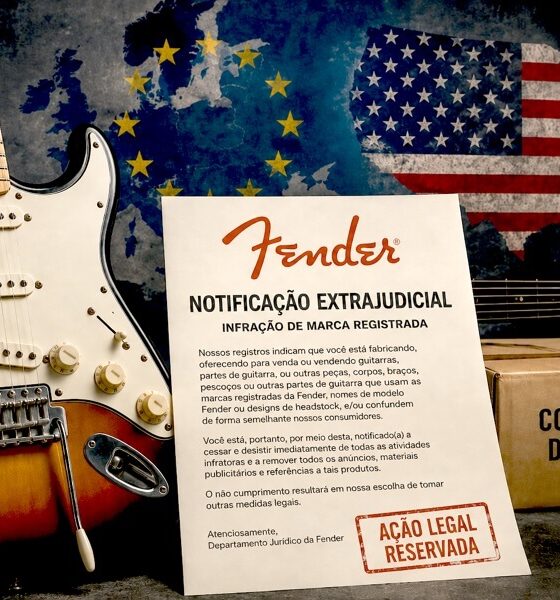 Lojista gigante reage e questiona notificação extrajudicial da Fender