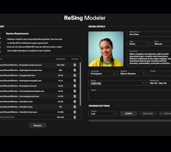 IK Multimedia tem ReSing Voices Brazilian Pack com oito vozes em português
