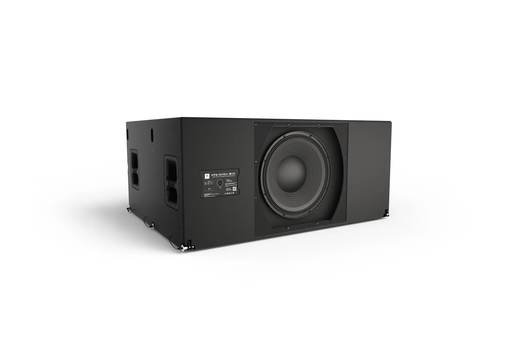 JBL lança o VTX B35, subwoofer cardioide arrayável que reforça controle direcional de graves em palcos de grande porte. Veja specs e compatibilidade.