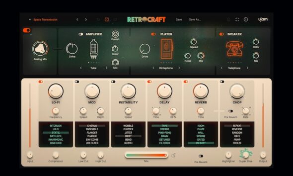 UJAM Retrocraft para criação de timbres vintage e lo-fi