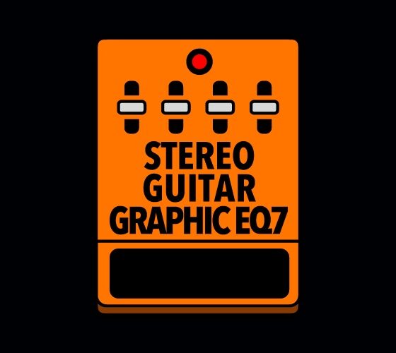 Zoom libera equalizador gráfico estéreo de sete bandas para guitarra