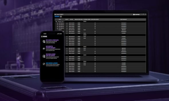 Cameo CONNECT para configurar e gerenciar equipamentos de iluminação via app