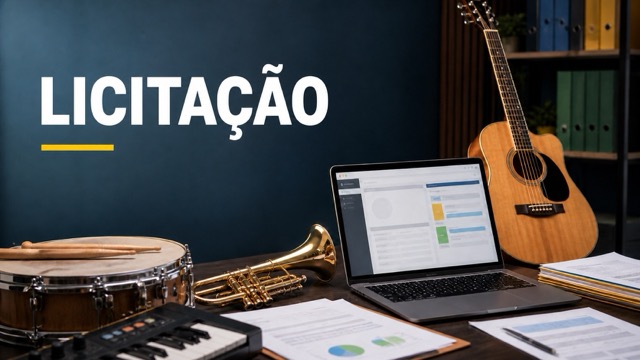 licitacao de instrumentos musicais