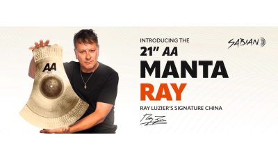 SABIAN e Ray Luzier lançam prato 21″ AA MantaRay Chinese