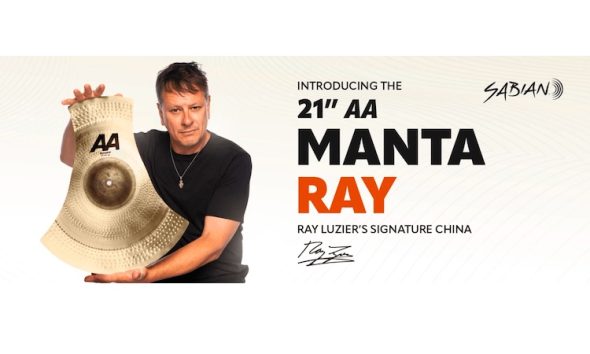 SABIAN e Ray Luzier lançam prato 21″ AA MantaRay Chinese