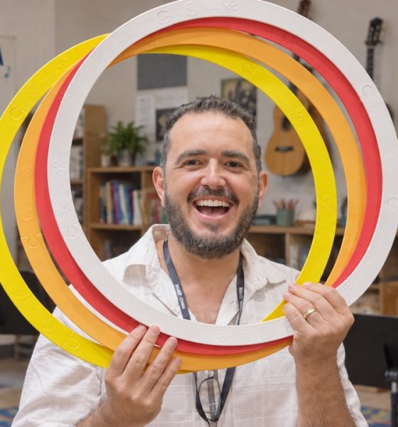 Score Rings: educador brasileiro leva pauta musical de chão à Music China