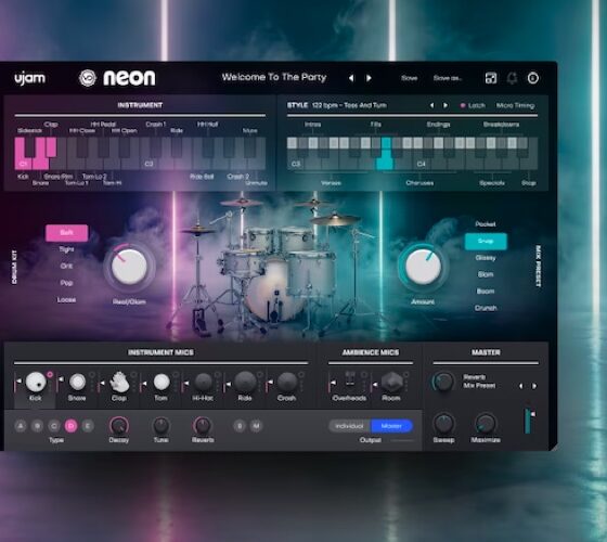 UJAM NEON combina bateria eletrônica e execução humana para acelerar produções