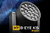 HY B-Eye K15 Aqua da Claypaky com três camadas de efeitos ao mesmo tempo