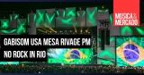 Gabisom usa mesa Rivage PM no Rock in Rio