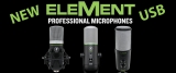 Mackie lança novos microfones USB EleMent e fones MC-100