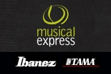Transformação na Musical Express, agora com Ibanez e Tama